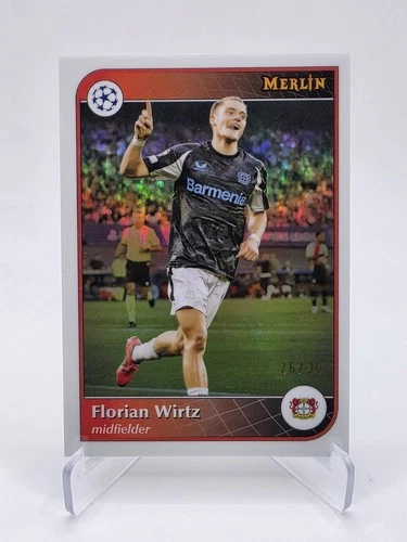 Florian Wirtz 2024 Topps Merlin UCC Pearl Refractor 10/30