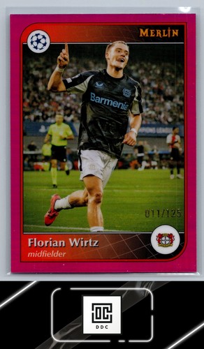Florian Wirtz 2024 Panini Merlin UEFA Club Competizioni Magenta /125