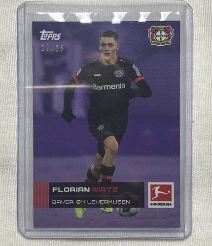 Florian Wirtz 2021 Topps On Demand Bundesliga Stars of the Season Purple /25