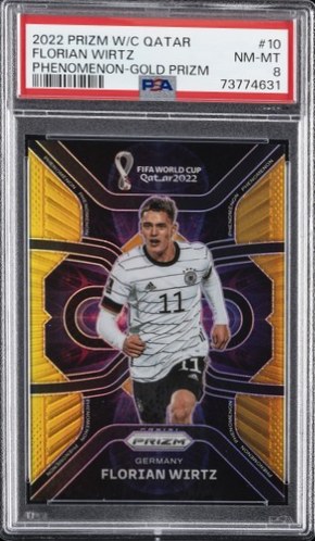 Florian Wirtz 2022 Panini Prizm World Cup Gold Prizm /10