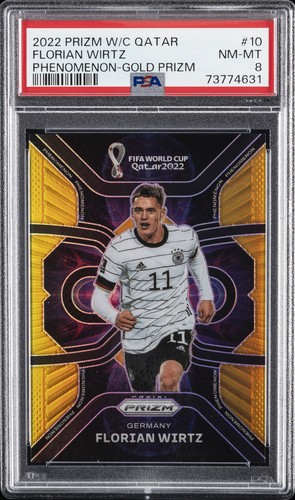Florian Wirtz 2022 Panini Prizm World Cup Qatar Gold Prizm /10