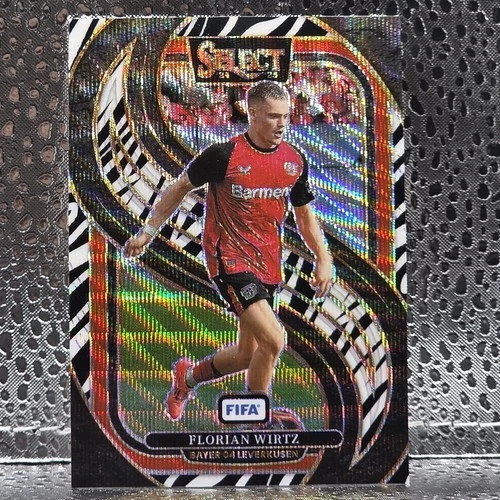 Florian Wirtz 2024 Panini Select FIFA Zebra Prizm