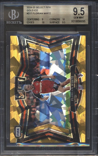 Florian Wirtz 2024 Panini Select Gold Ice /10