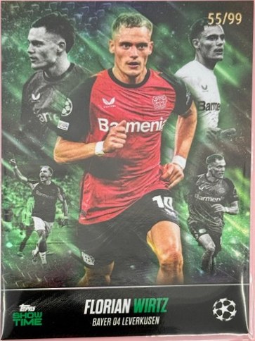 Florian Wirtz 2024 Topps Showtime Green /99