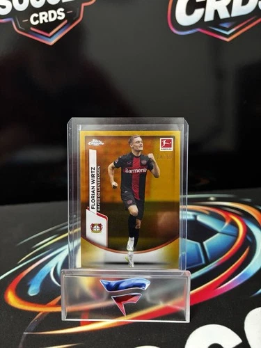 Florian Wirtz 2023 Topps Chrome Bundesliga Gold /50