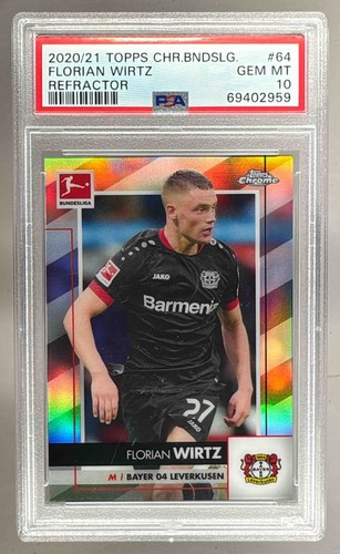 Florian Wirtz 2021 Topps Chrome Bundesliga Refractor #64
