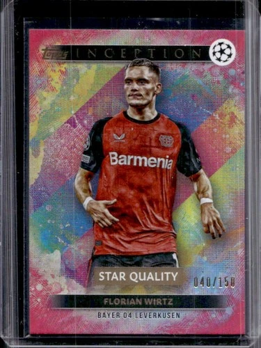 Florian Wirtz 2024 Topps Inception UCC Magenta Foil /150
