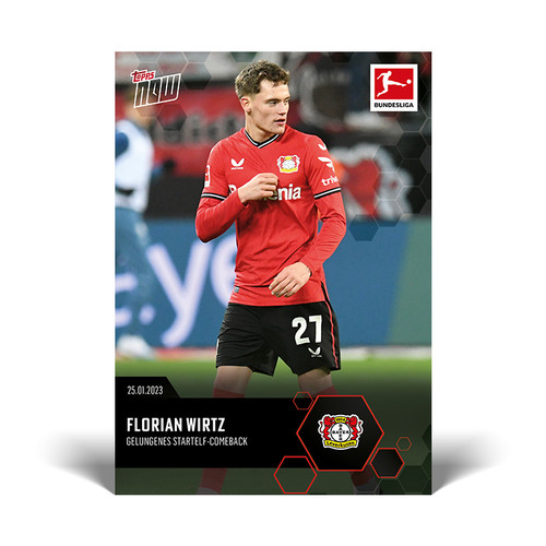 Florian Wirtz 2022 Topps Now Bundesliga