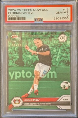 Florian Wirtz 2024 Topps Now Bundesliga Parallel /10