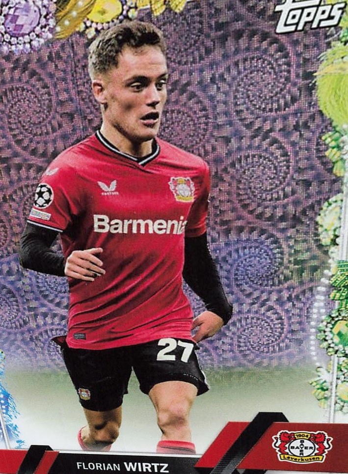 Florian Wirtz 2022 Topps UEFA Club Competitions Carnaval Edition