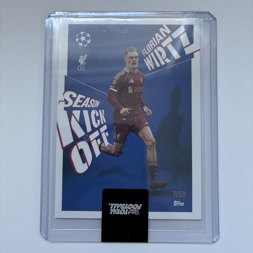 Florian Wirtz 2025 Topps Total Football Blue /50
