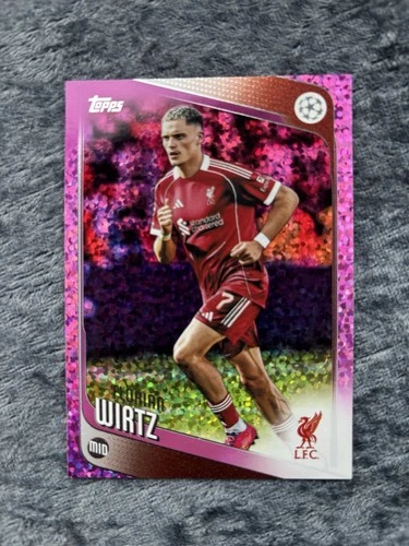 Florian Wirtz 2025 Topps UCC Pink Foil