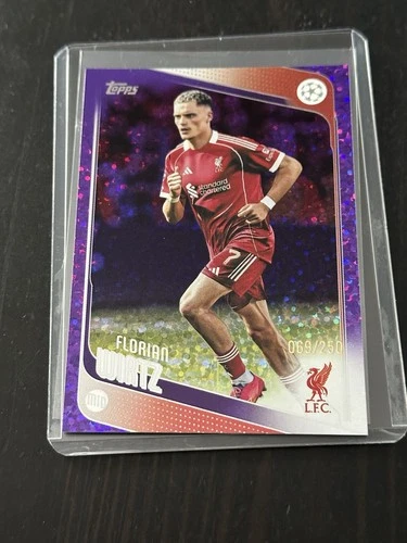 Florian Wirtz 2025 Topps UCC Purple Inferno Holo /250