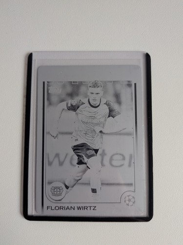Florian Wirtz 2024 Topps UCL Black Printing Plate 1/1