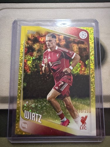 Florian Wirtz 2025 Topps UEFA Champions League Gold /299