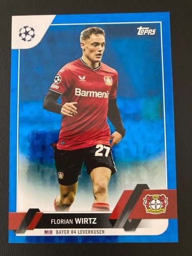 Florian Wirtz 2022 Topps UEFA Club Competition Blue Icy Foil /99