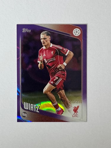 Florian Wirtz 2025 Topps UEFA Club Competitions /250