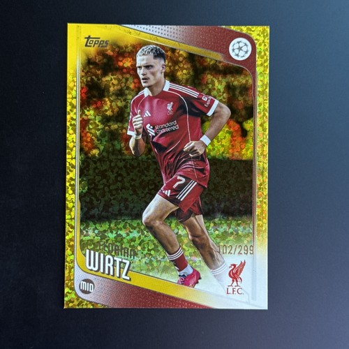 Florian Wirtz 2025 Topps UEFA Club Competitions Gold Glitter /299