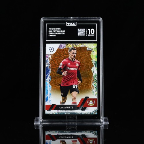 Florian Wirtz 2023 Topps UEFA Club Competitions Orange Foil /25