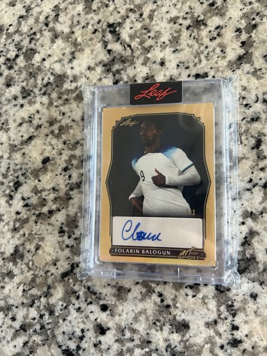Folarin Balogun 2023 Leaf Art Gold Platinum 1/1