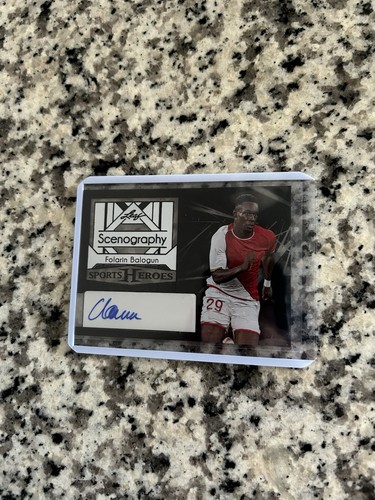 Folarin Balogun 2024 Leaf Sports Heroes Black 1/1