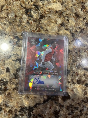 Folarin Balogun 2022 Leaf Trinity Steel Red Ice /1