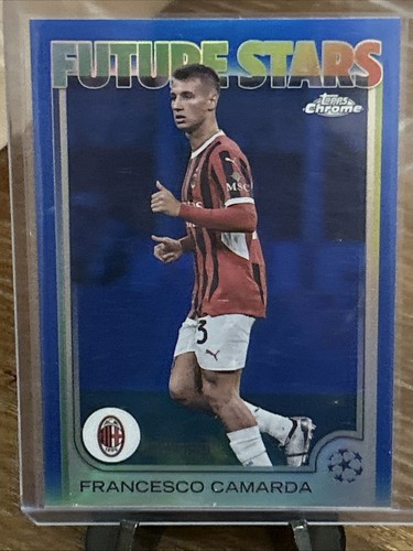 Francesco Camarda 2024 Topps Chrome UEFA Club Competitions Blue /150