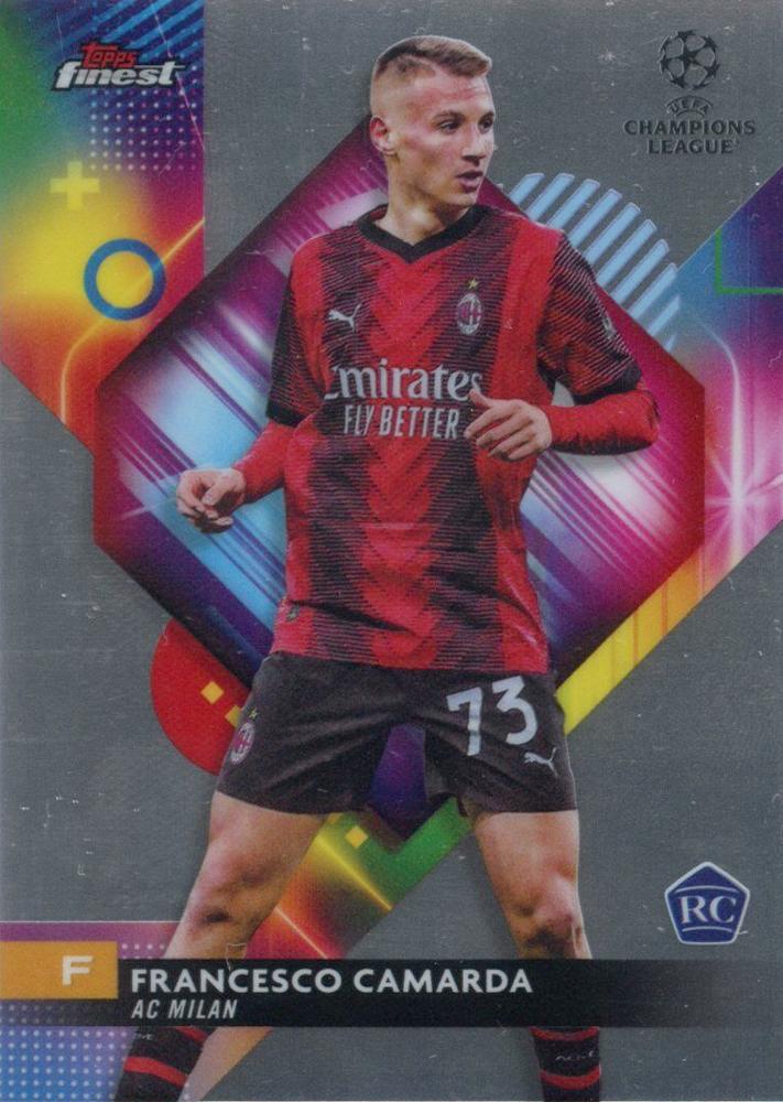 Francesco Camarda 2023 Topps Finest UEFA Club Competitions