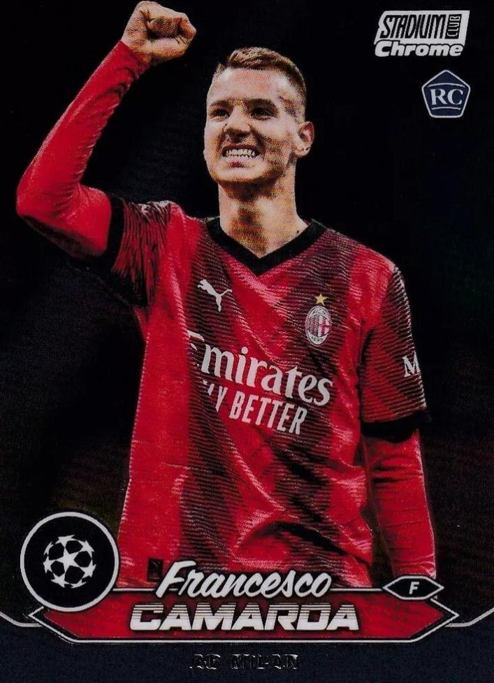 Francesco Camarda 2023 Topps Stadium Club Chrome UEFA Champions League