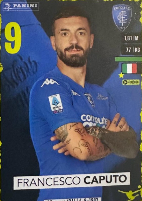 Francesco Caputo 2023 Panini Calciatori Stickers