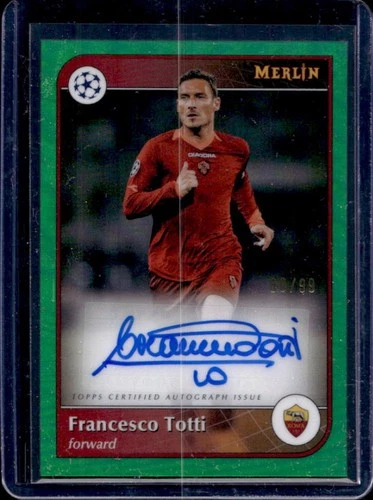 Francesco Totti 2024 Topps Merlin Chrome Verde Rifrattore /99
