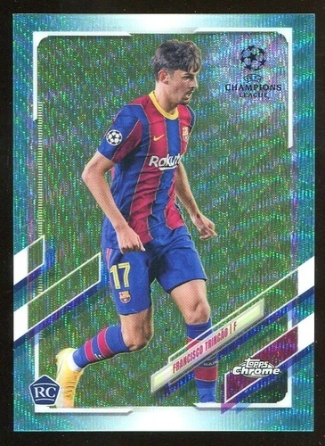 Francisco Trincao 2021 Topps Chrome Aqua Wave Refractor /199