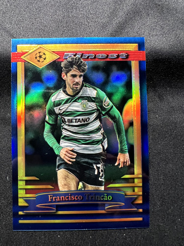 Francisco Trincao 2022 Topps Finest Blue Refractor /99