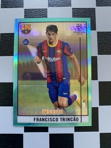 Francisco Trincao 2021 Topps Merlin Chrome Aqua Prism