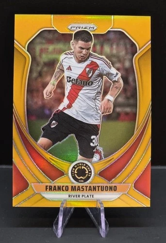 Franco Mastantuono 2025 Panini Prizm True Gold /10