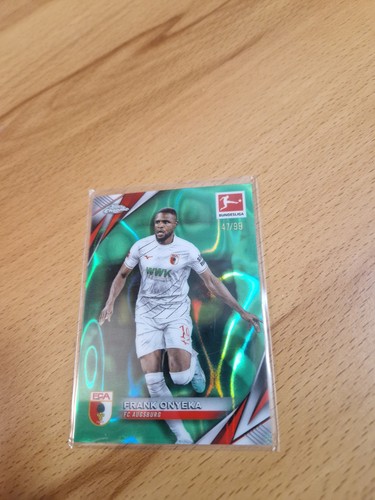 Frank Onyeka 2024 Topps Bundesliga Chrome Green Lava /99