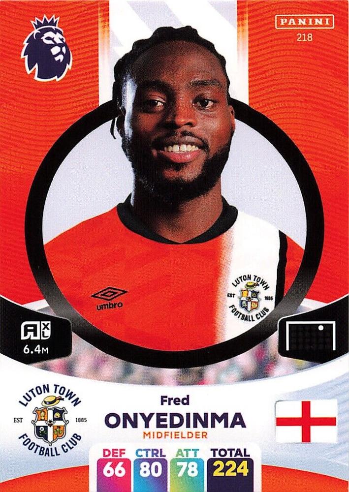 Fred Onyedinma 2024 Panini Adrenalyn XL Premier League