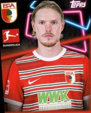 Fredrik Jensen 2022 Topps Bundesliga Stickers
