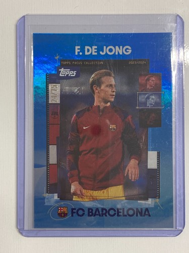 Frenkie de Jong 2024 Topps Barcelona Focus Parallel 24/75