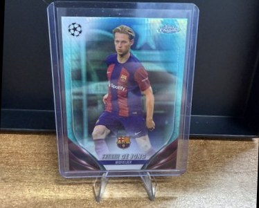 Frenkie de Jong 2023 Topps Chrome Aqua /20