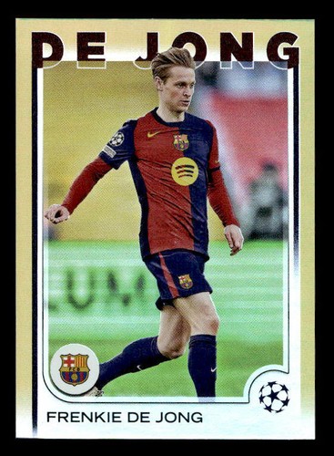 Frenkie de Jong 2024 Topps Chrome Gold Refractor /50