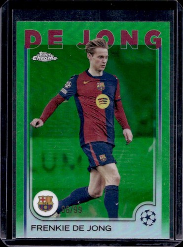 Frenkie de Jong 2024 Topps Chrome Green Refractor /99