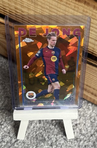 Frenkie De Jong 2024 Topps Chrome Orange Sapphire /25