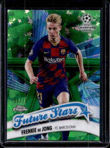 Frenkie de Jong 2019 Topps Chrome Sapphire Green /75