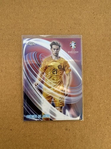 Frenkie de Jong 2024 Topps Chrome UEFA Euro 2024