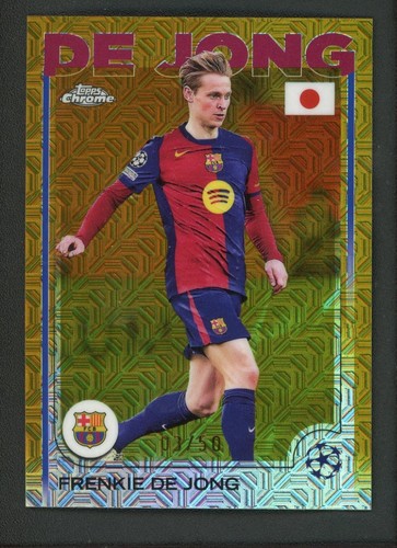 Frenkie de Jong 2025 Topps Cromado Dorado /50