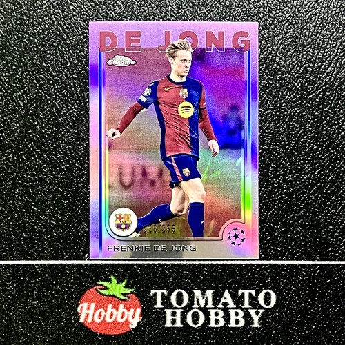Frenkie de Jong 2024 Topps Cromo UEFA Violet Refractor /299