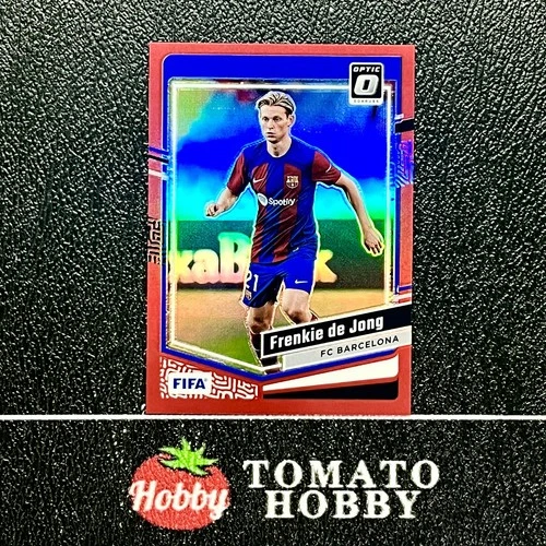 Frenkie de Jong 2023 Panini Donruss FIFA 2023-24 Optic Red Refractor /299