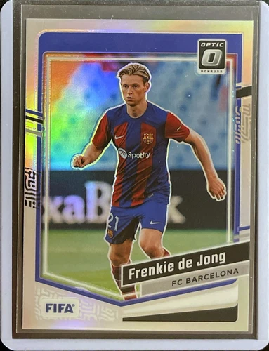 Frenkie de Jong 2023 Panini Donruss Optic Silver Holo Prizm