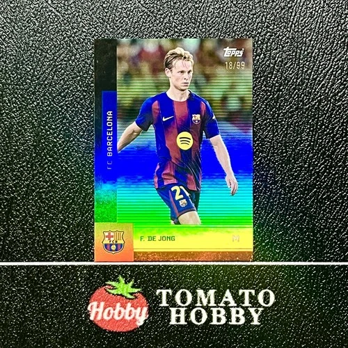 Frenkie de Jong 2026 Topps Fan Team Set Green Refractor /99